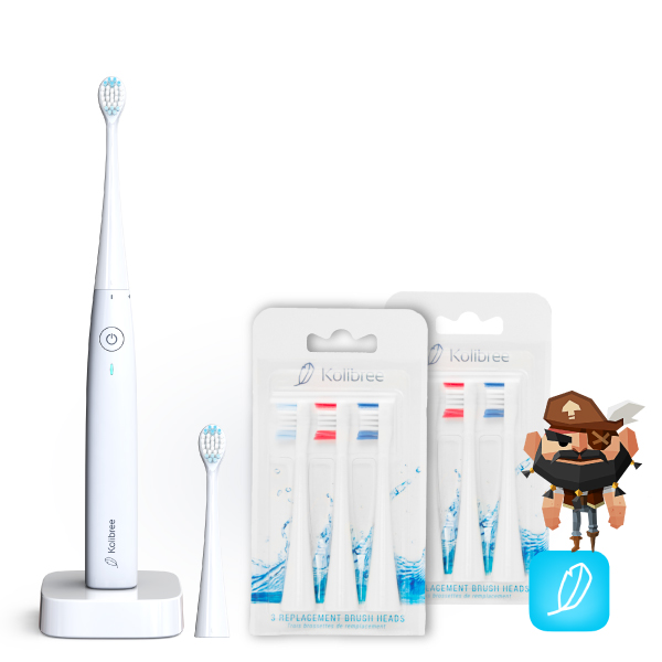 family toothbrush pack and brush heads